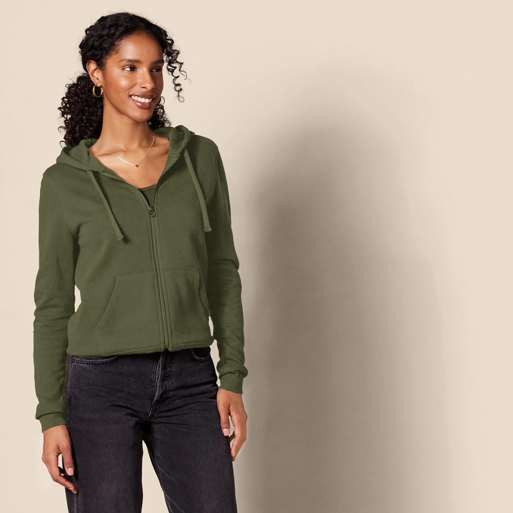 Women's Fleece Full-Zip Hoodie (Available in Plus Size)