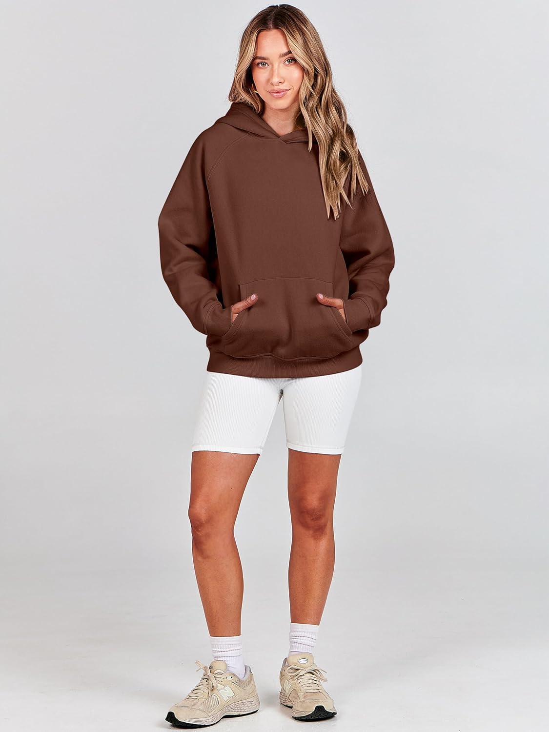 Women Hoodies Oversized Fleece Long Sleeve Comfy Casual Basic Pullover Sweatshirts 2025 Fall Outfits Y2K Clothes