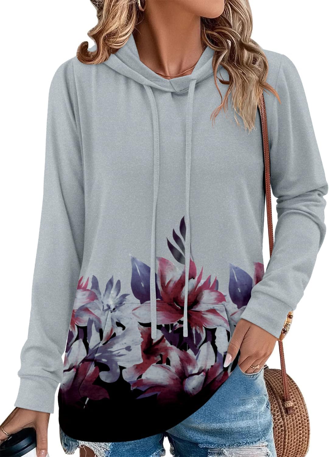 Women's Pullover Hoodies Teen Girls Trendy Fall Fashion Tops Hooded Sweatshirts