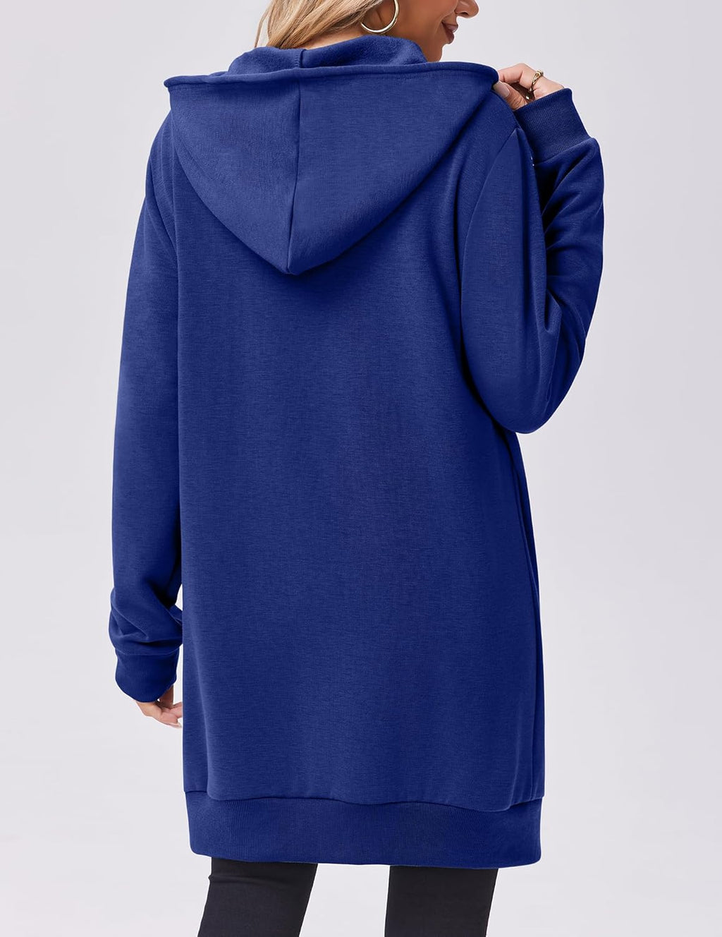 Zip Up Hoodies For Women Long Sleeve Oversized Sweatshirts Casual Lightweight Fleece Jackets With Pockets