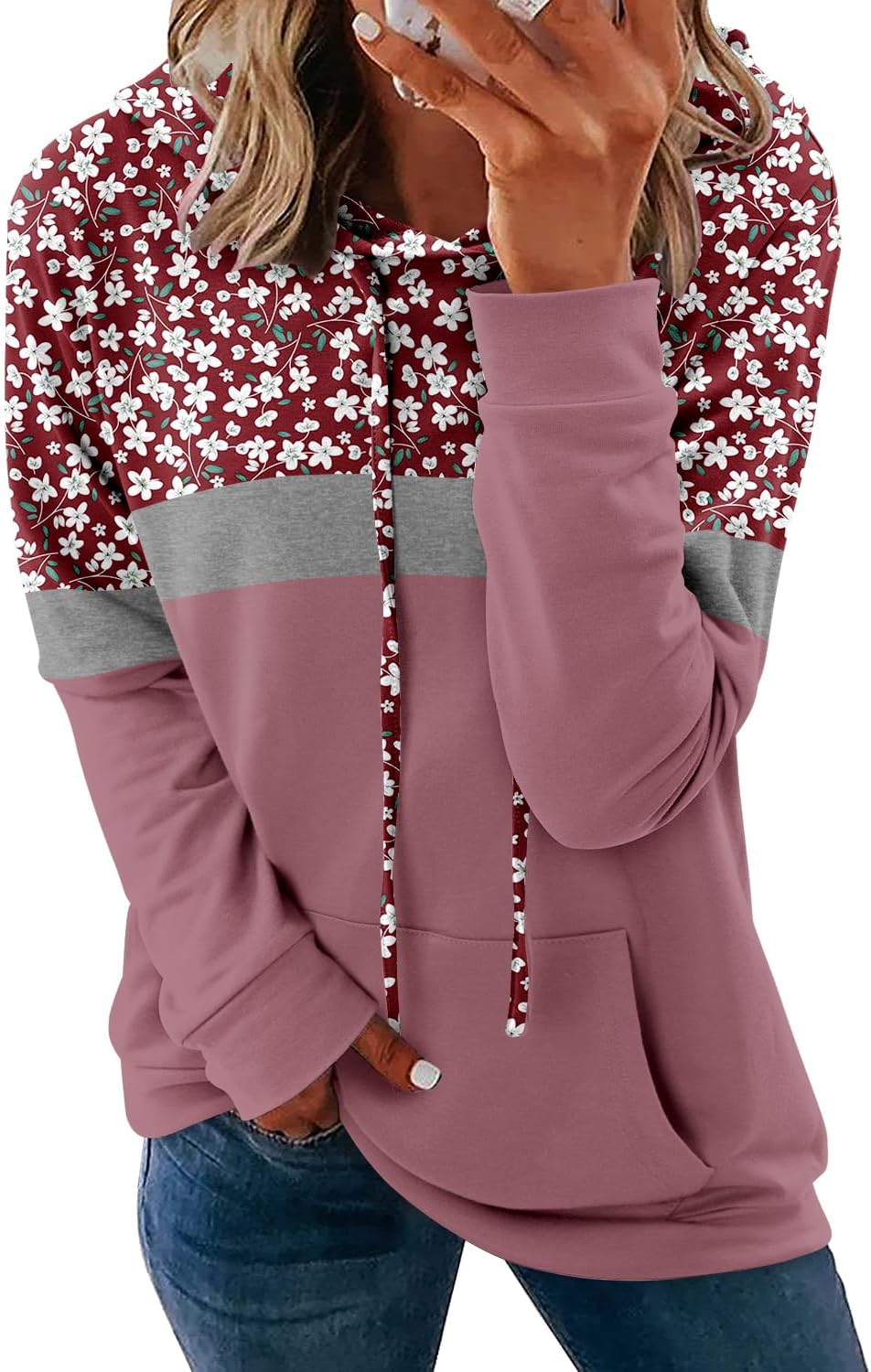 Women's Pullover Hoodies Teen Girls Trendy Fall Fashion Tops Hooded Sweatshirts