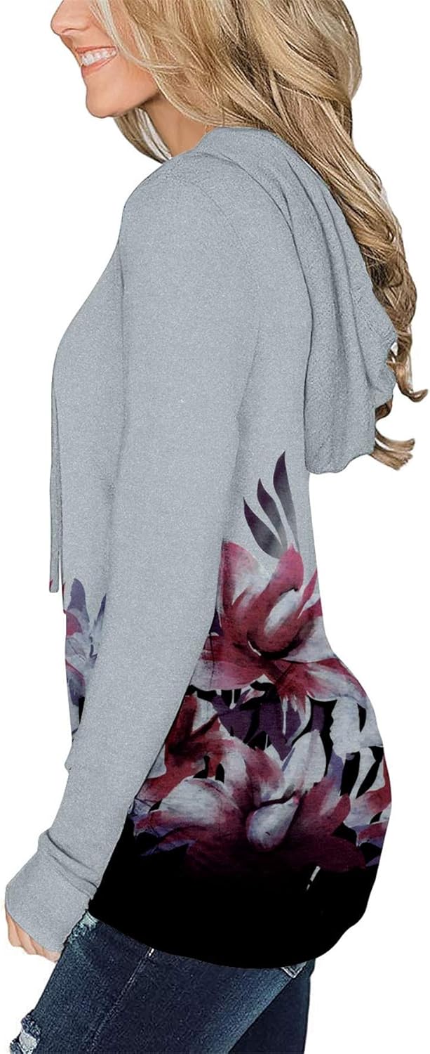 Women's Pullover Hoodies Teen Girls Trendy Fall Fashion Tops Hooded Sweatshirts