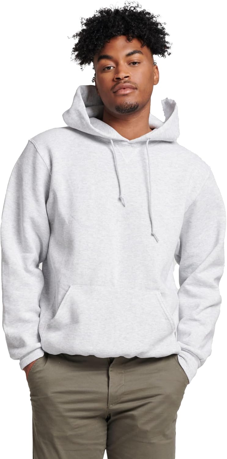 mens Dri-power Fleece Hoodies, Moisture Wicking, Cotton Blend, Relaxed Fit, Sizes S-4x