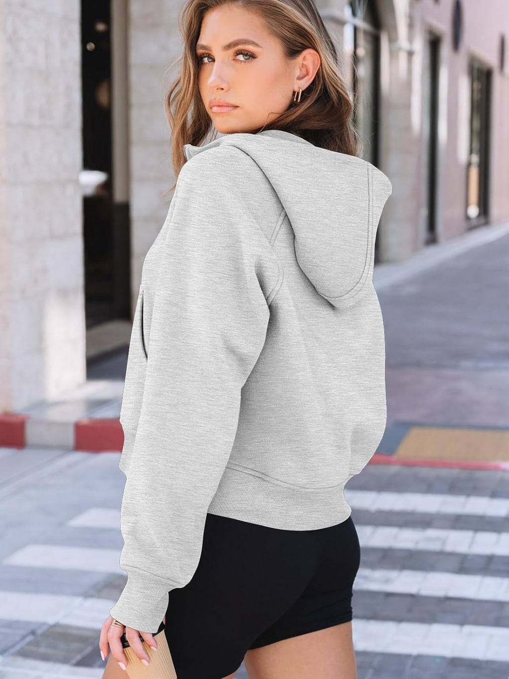 Womens Hoodies Fleece Fall Fashion Outfits Workout Sweatshirts Y2k Winter Zip Up Jackets Oversized Tops Clothes 2025