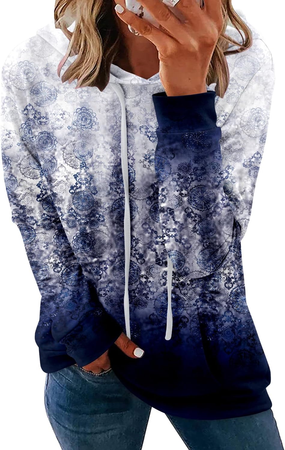 Women's Pullover Hoodies Teen Girls Trendy Fall Fashion Tops Hooded Sweatshirts