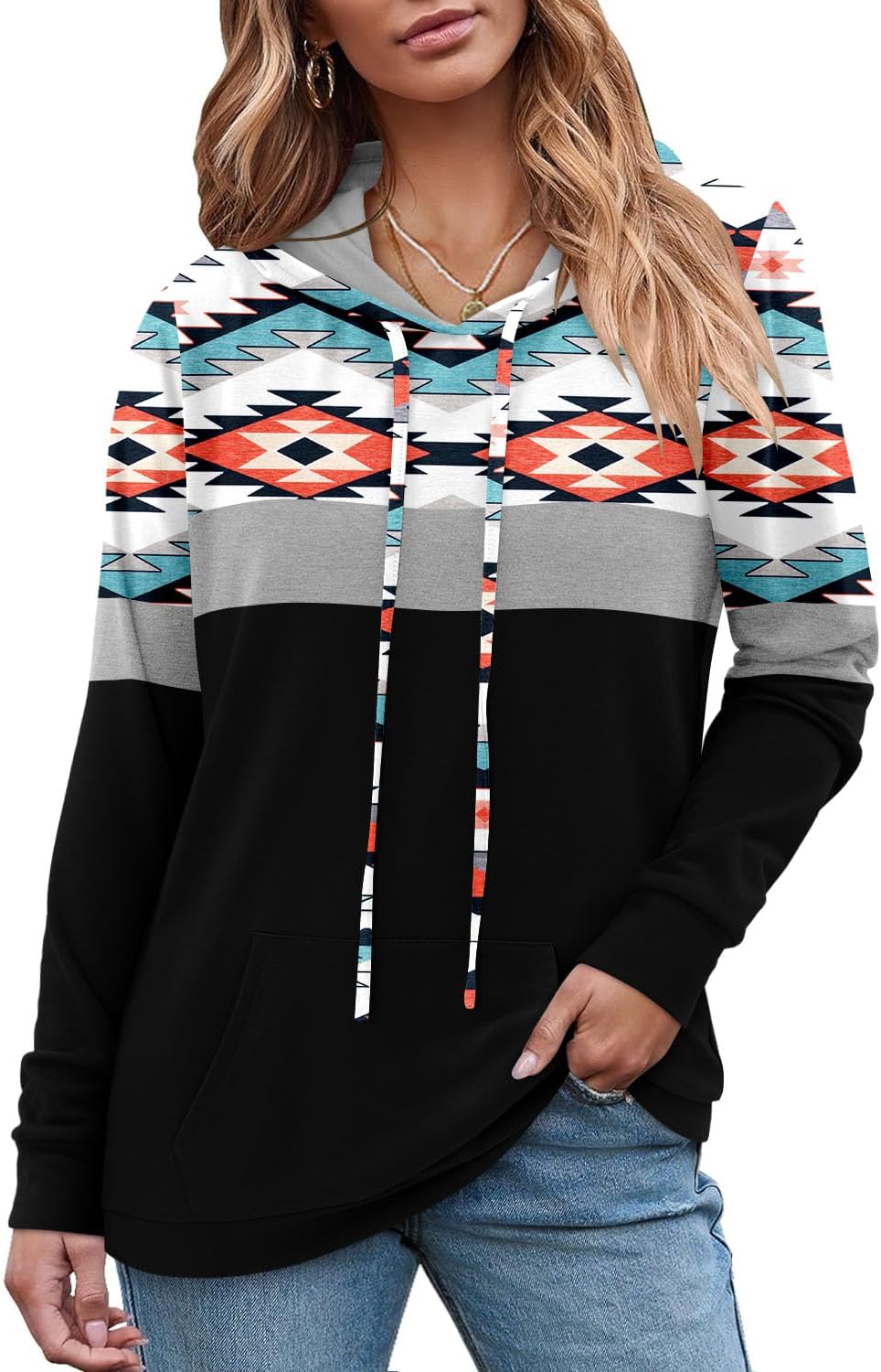 Women's Pullover Hoodies Teen Girls Trendy Fall Fashion Tops Hooded Sweatshirts