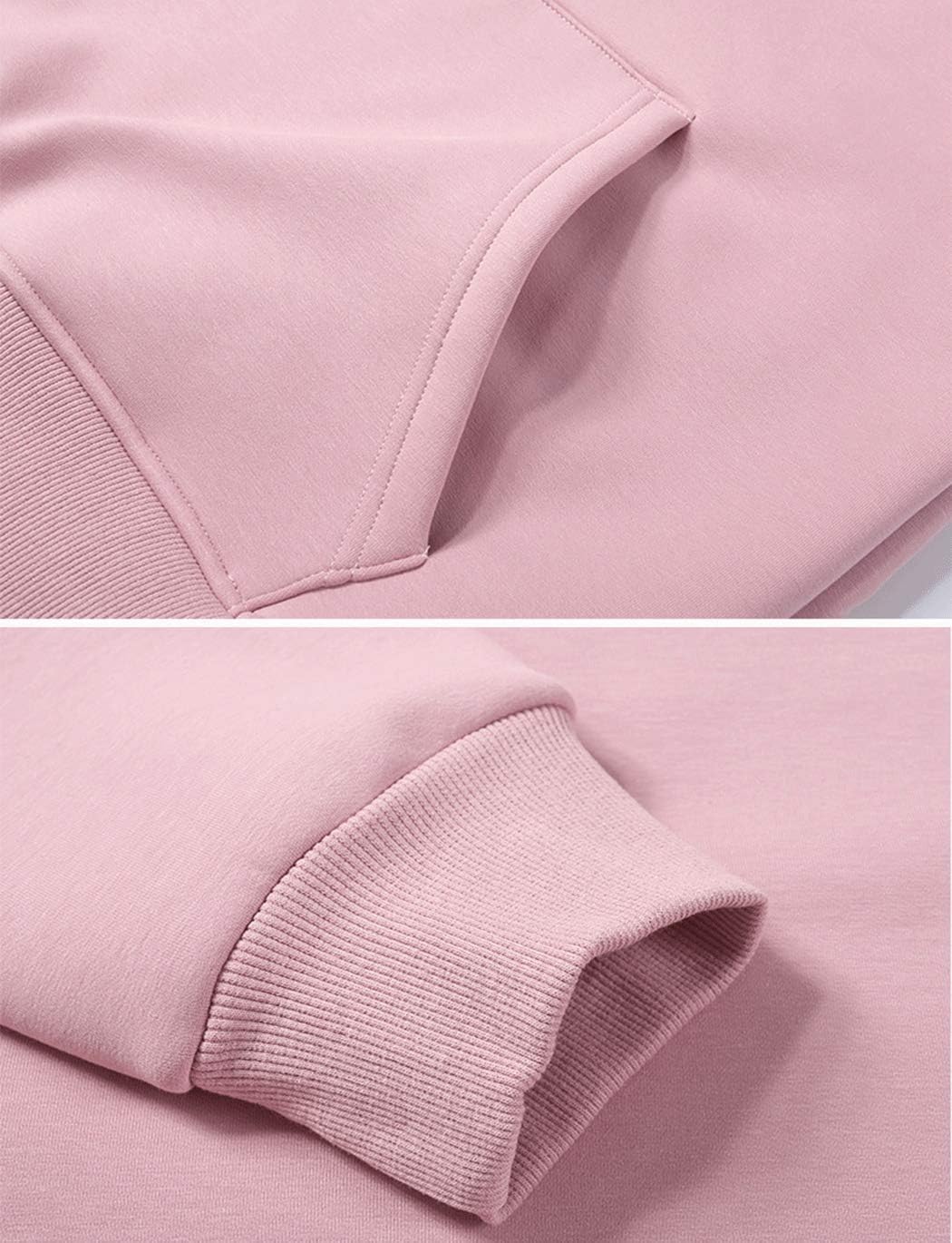 Womens Casual Winter Warm Fleece Sherpa Lined Pullover Hooded Sweatshirt