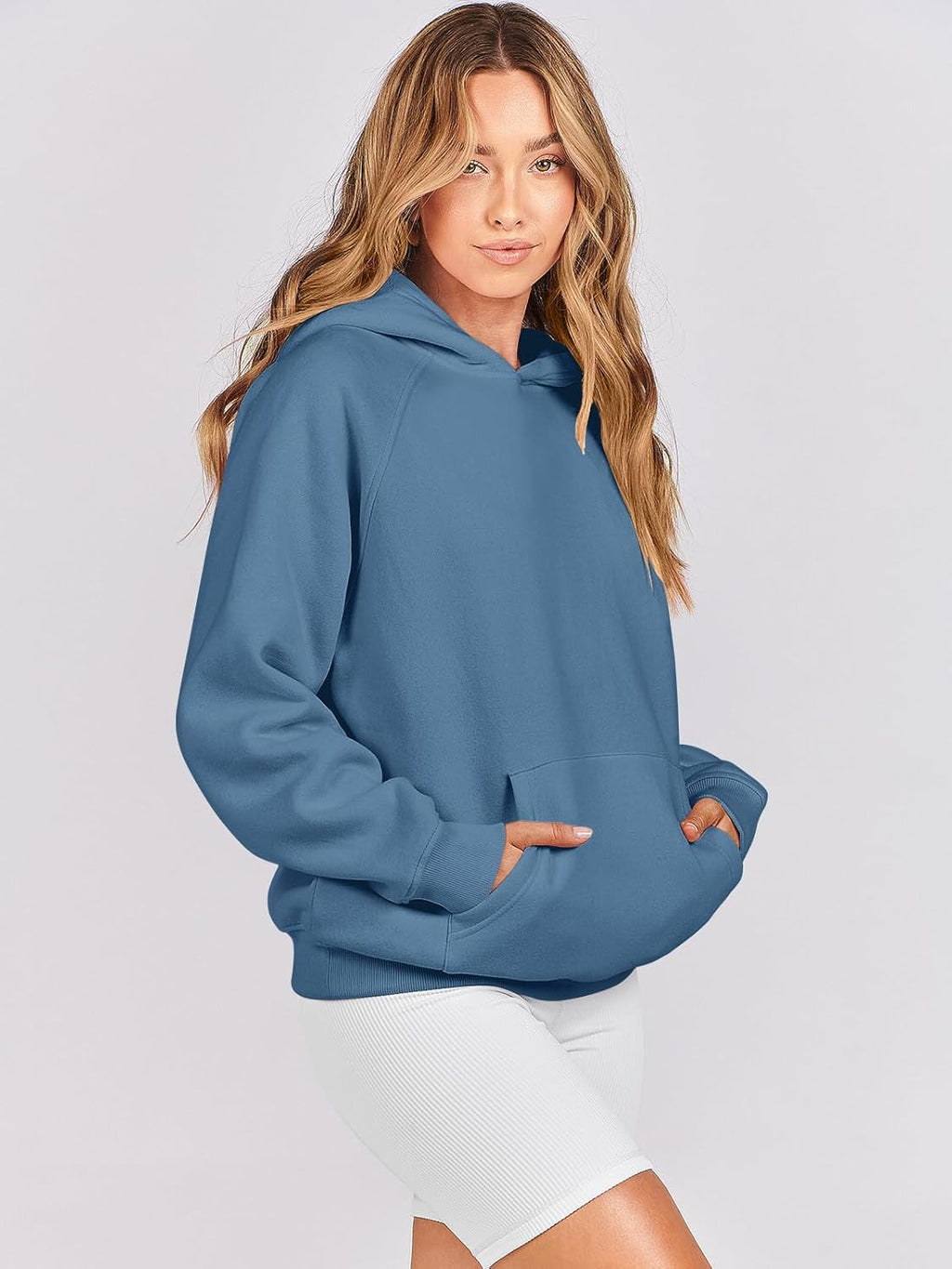 Women Hoodies Oversized Fleece Long Sleeve Comfy Casual Basic Pullover Sweatshirts 2025 Fall Outfits Y2K Clothes