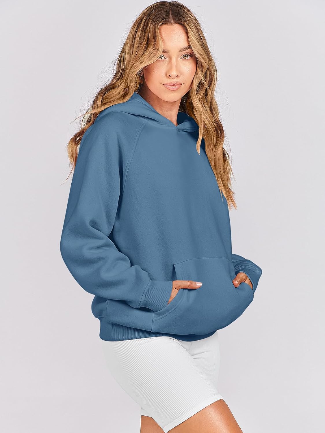 Women Hoodies Oversized Fleece Long Sleeve Comfy Casual Basic Pullover Sweatshirts 2025 Fall Outfits Y2K Clothes