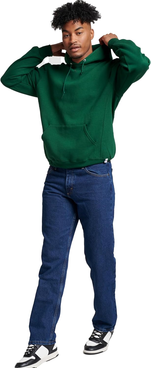 mens Dri-power Fleece Hoodies, Moisture Wicking, Cotton Blend, Relaxed Fit, Sizes S-4x