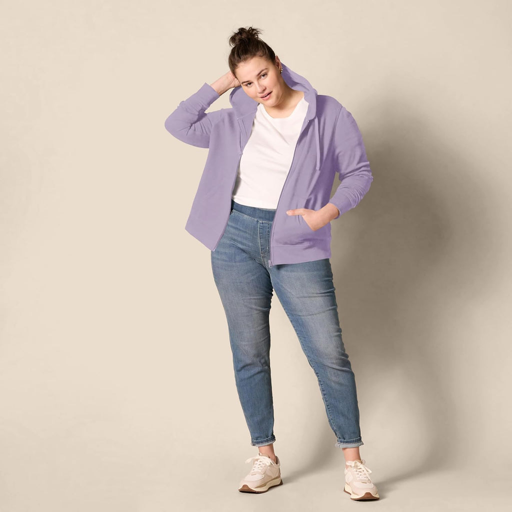 Women's Fleece Full-Zip Hoodie (Available in Plus Size)