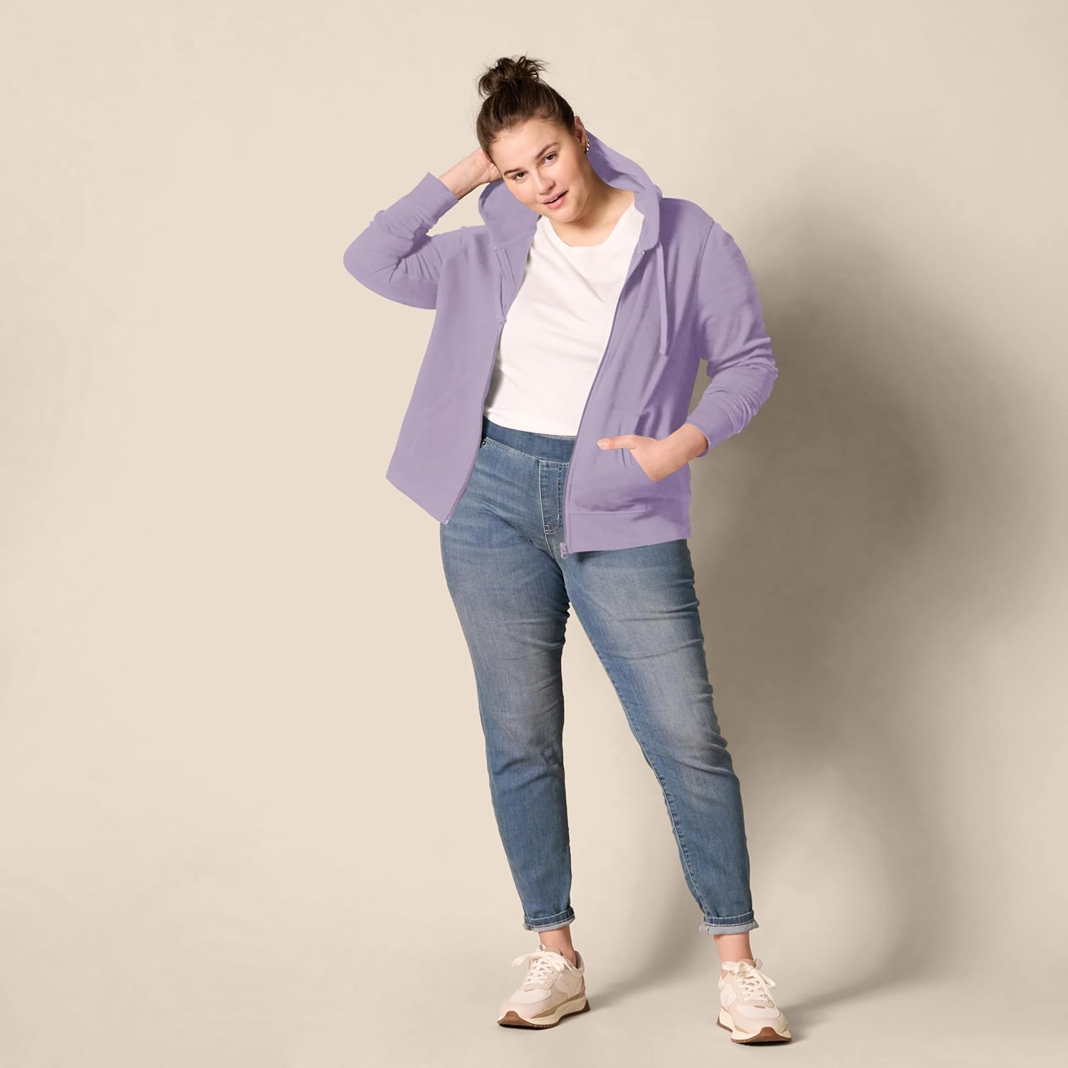 Women's Fleece Full-Zip Hoodie (Available in Plus Size)