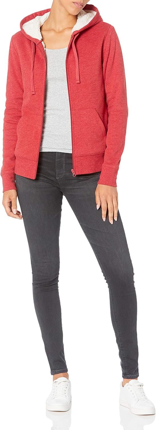 Women's Sherpa-Lined Fleece Full-Zip Hooded Jacket (Available in Plus Size)