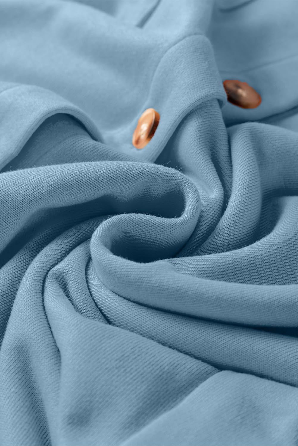 Oversized Sweatshirt for Women Loose Fit Casual Long Sleeve Button Hooded Sweatshirts Hoodies with Pocket