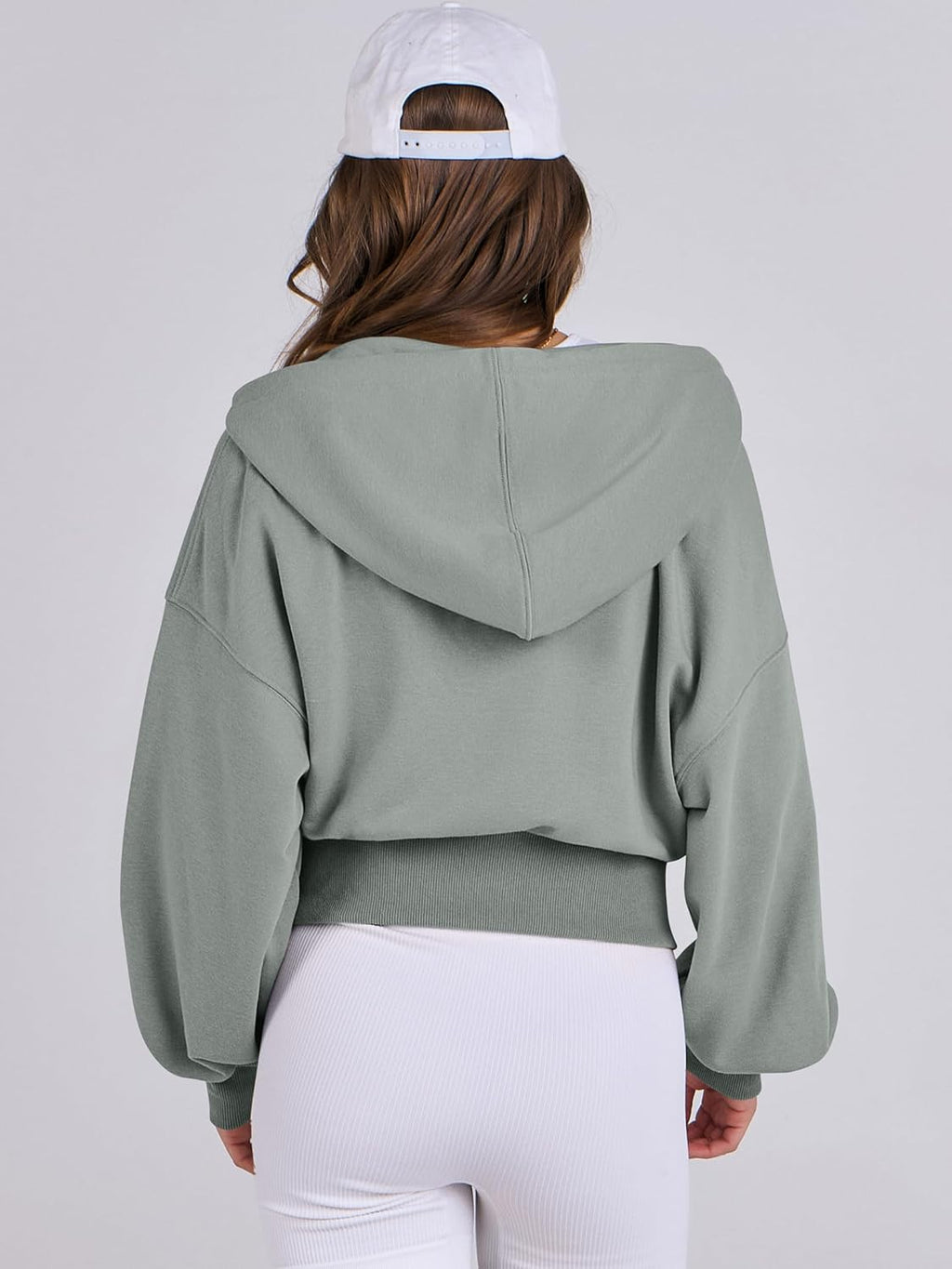 Womens Zip Up Hoodies Cropped Sweatshirts Casual Comfy Cute Zip Jackets Fashion Trendy Fall Outfits 2025 Y2K Clothes