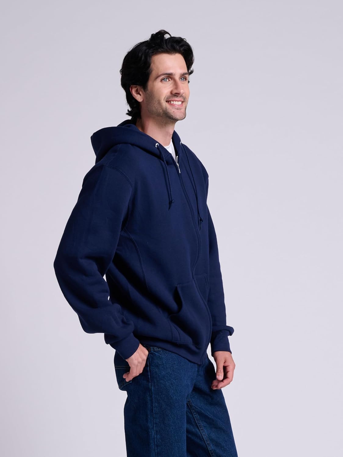 mens Dri-power Fleece Hoodies, Moisture Wicking, Cotton Blend, Relaxed Fit, Sizes S-4x