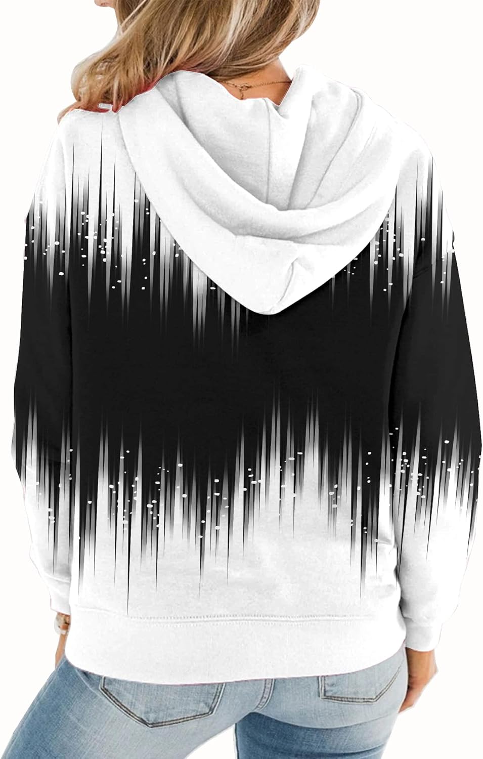 Womens Casual Hoodies Crew Neck Long Sleeve Sweatshirts with Pocket Lightweight Pullover Tops