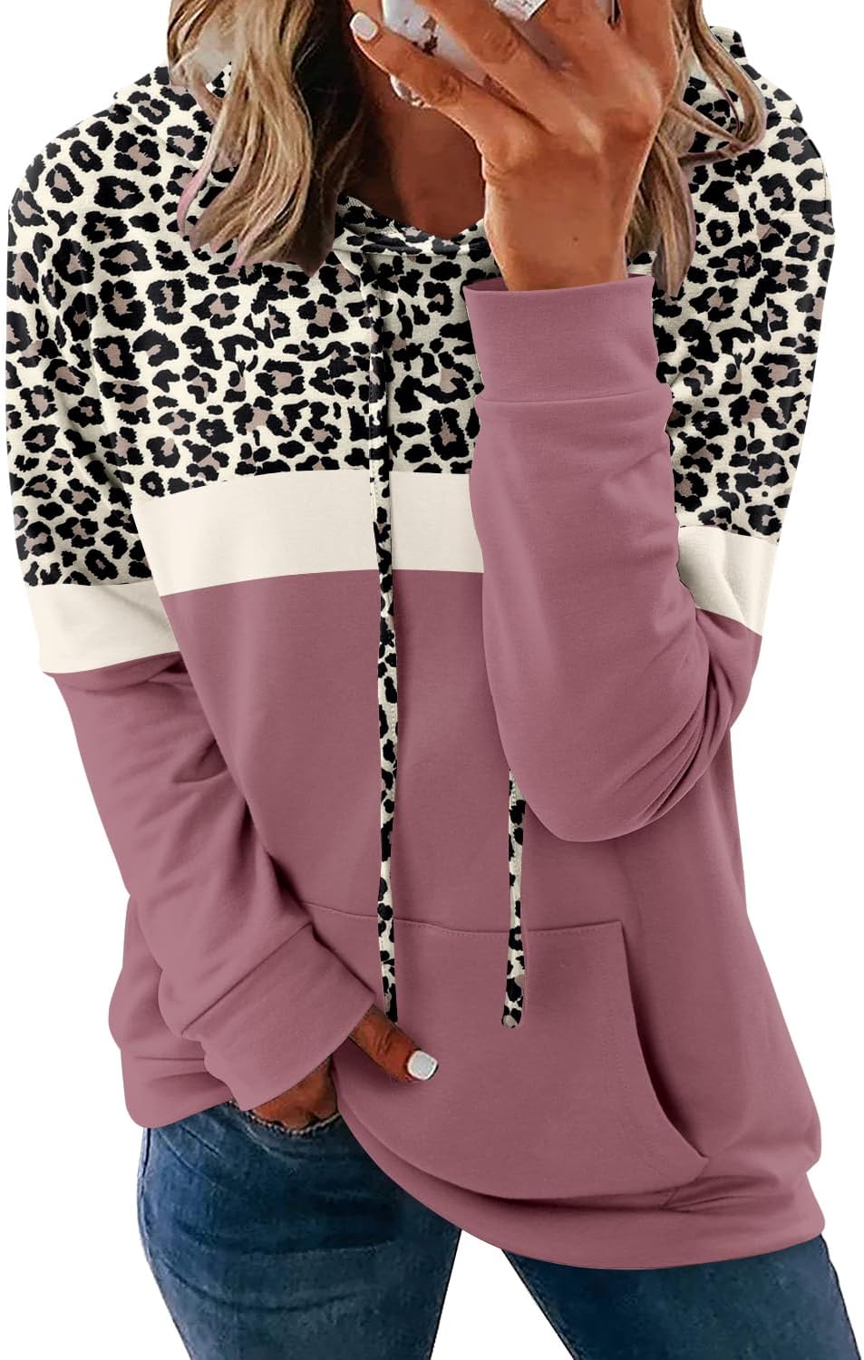 Women's Pullover Hoodies Teen Girls Trendy Fall Fashion Tops Hooded Sweatshirts