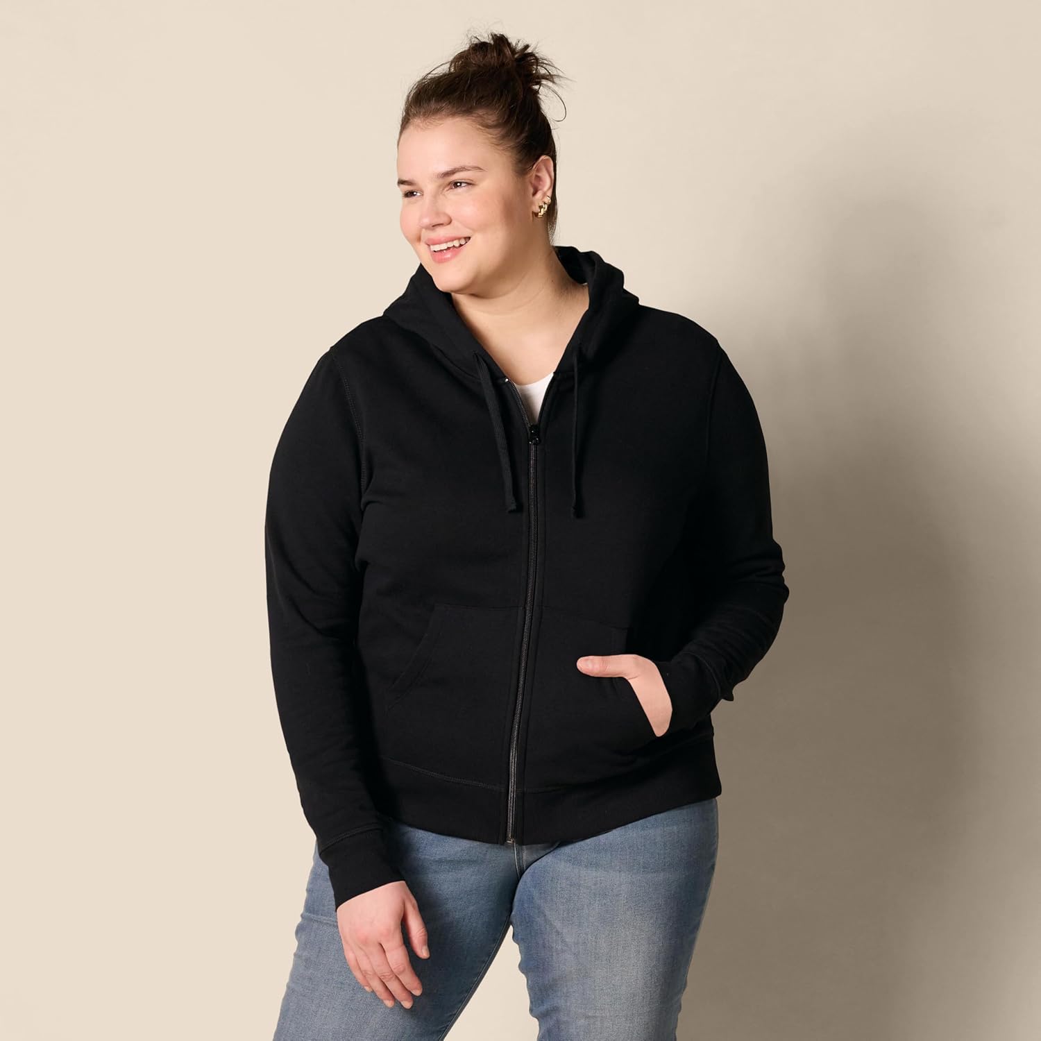 Women's Fleece Full-Zip Hoodie (Available in Plus Size)