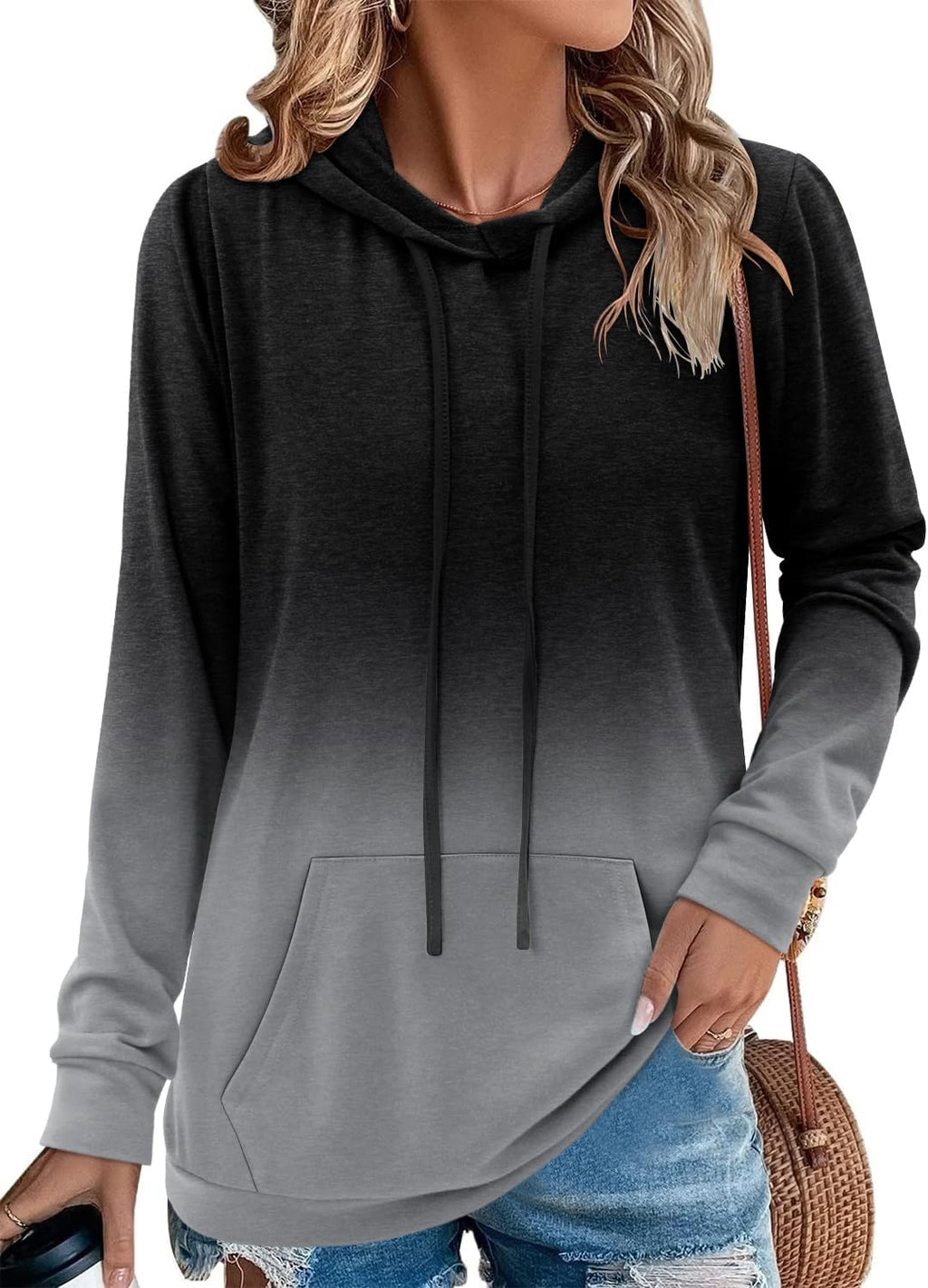 Women's Pullover Hoodies Teen Girls Trendy Fall Fashion Tops Hooded Sweatshirts