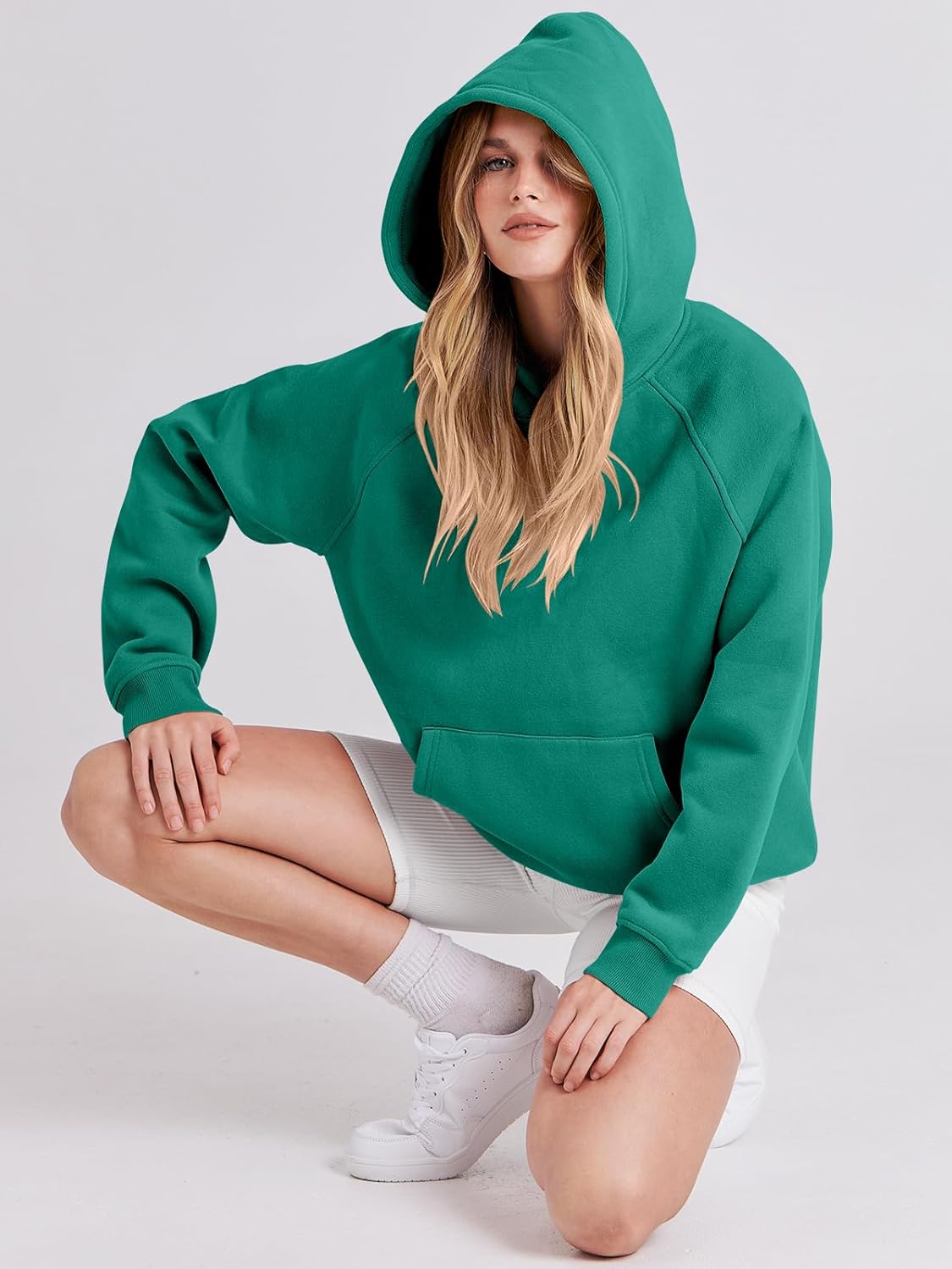 Women Hoodies Oversized Fleece Long Sleeve Comfy Casual Basic Pullover Sweatshirts 2025 Fall Outfits Y2K Clothes