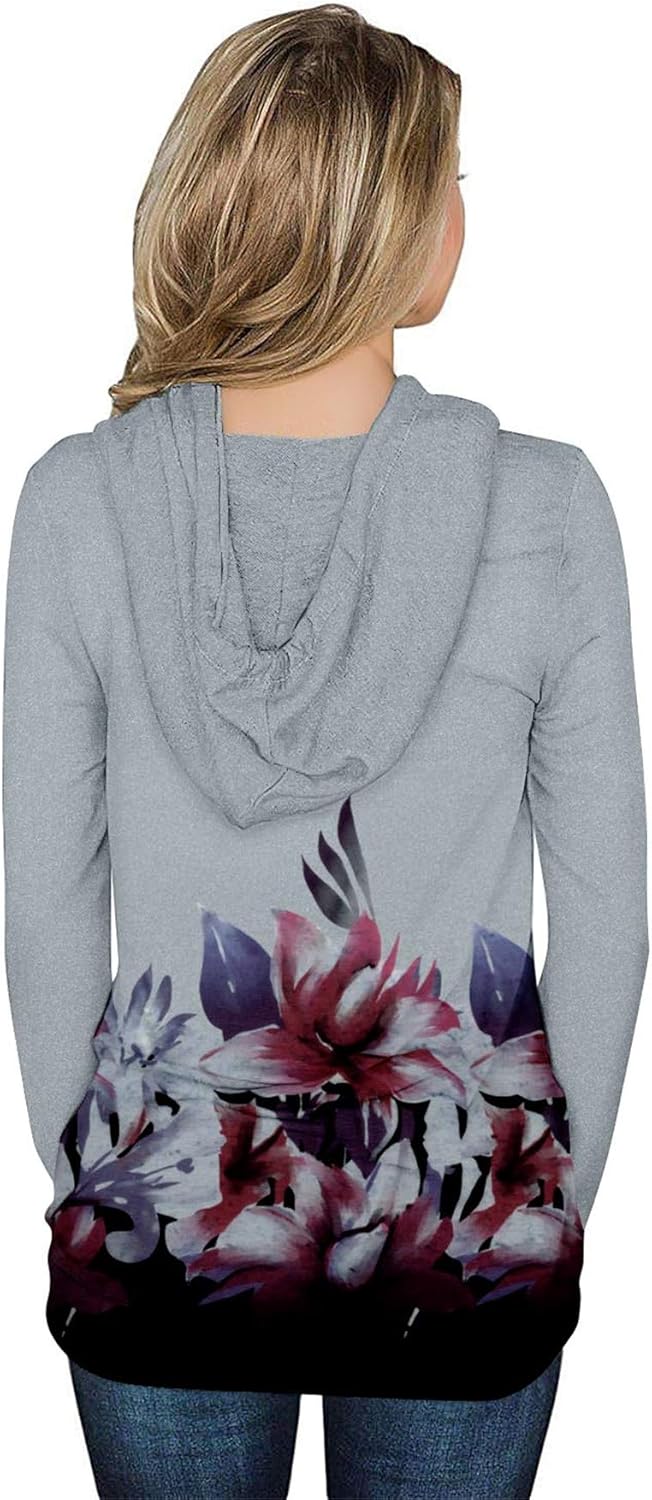 Women's Pullover Hoodies Teen Girls Trendy Fall Fashion Tops Hooded Sweatshirts