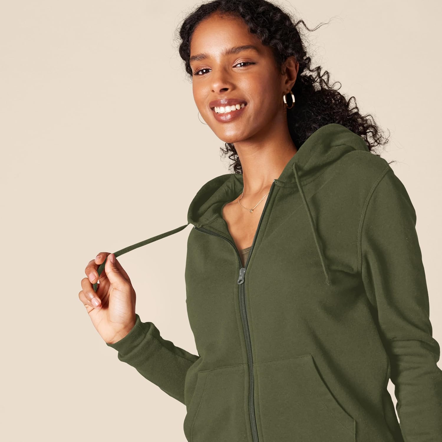 Women's Fleece Full-Zip Hoodie (Available in Plus Size)
