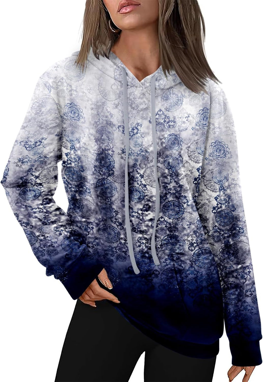 Women's Pullover Hoodies Teen Girls Trendy Fall Fashion Tops Hooded Sweatshirts