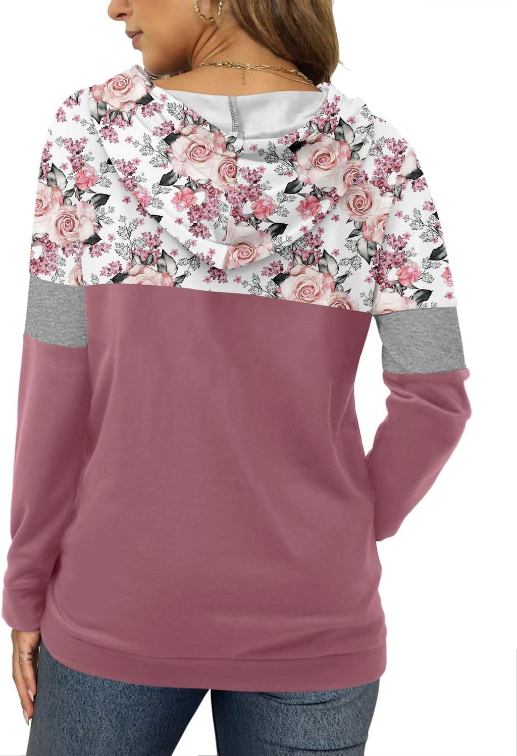 Women's Pullover Hoodies Teen Girls Trendy Fall Fashion Tops Hooded Sweatshirts