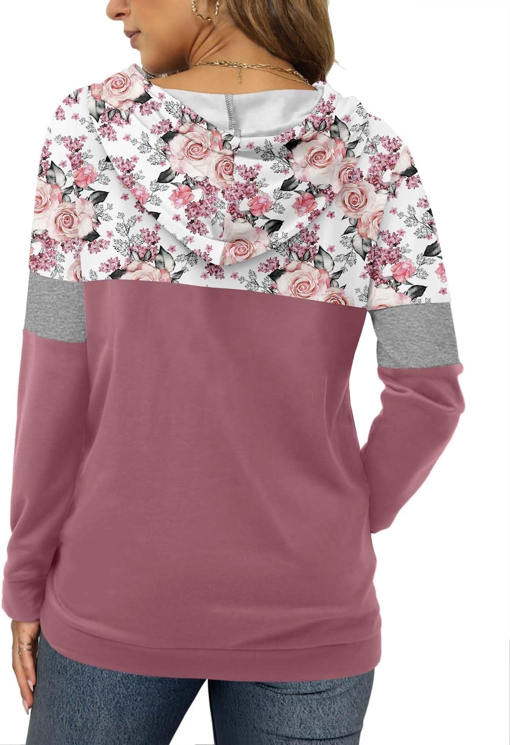 Women's Pullover Hoodies Teen Girls Trendy Fall Fashion Tops Hooded Sweatshirts