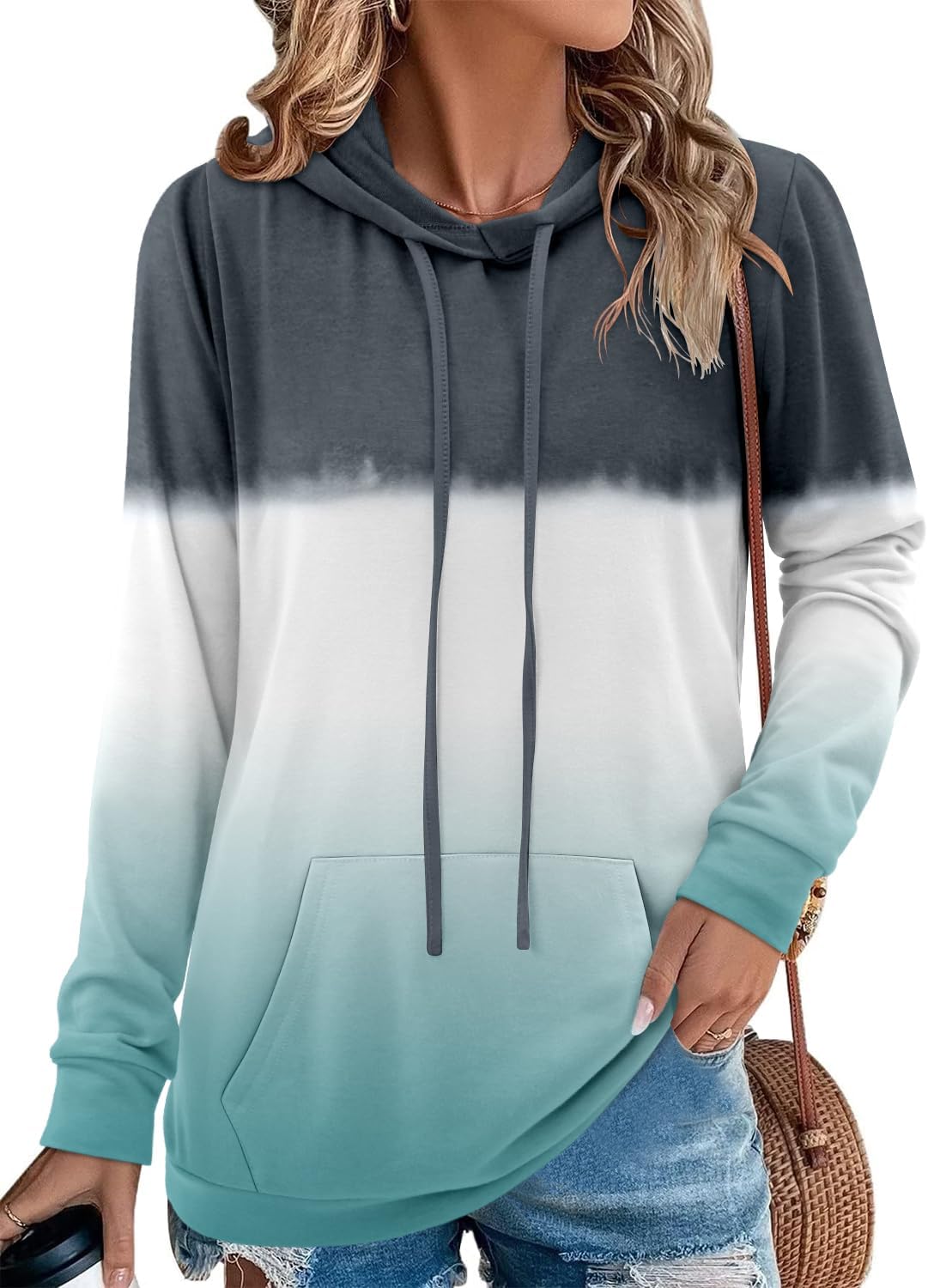 Women's Pullover Hoodies Teen Girls Trendy Fall Fashion Tops Hooded Sweatshirts