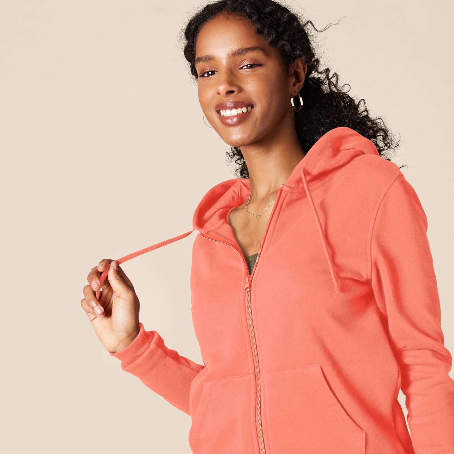 Women's Fleece Full-Zip Hoodie (Available in Plus Size)
