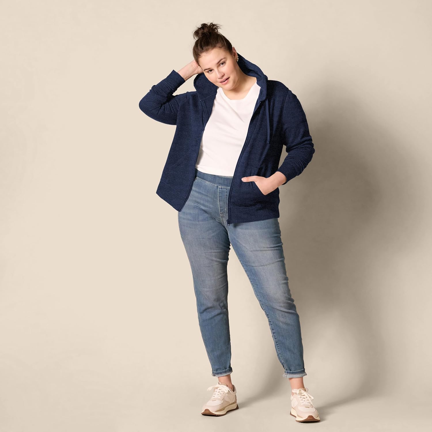 Women's Fleece Full-Zip Hoodie (Available in Plus Size)