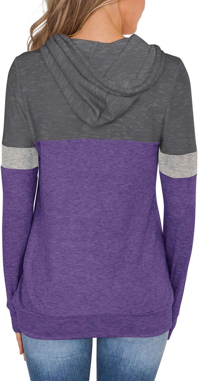 Women’s 2025 Fall Long Sleeve Hoodie Pullover Sweatshirt Lightweight Casual Tops Blouse