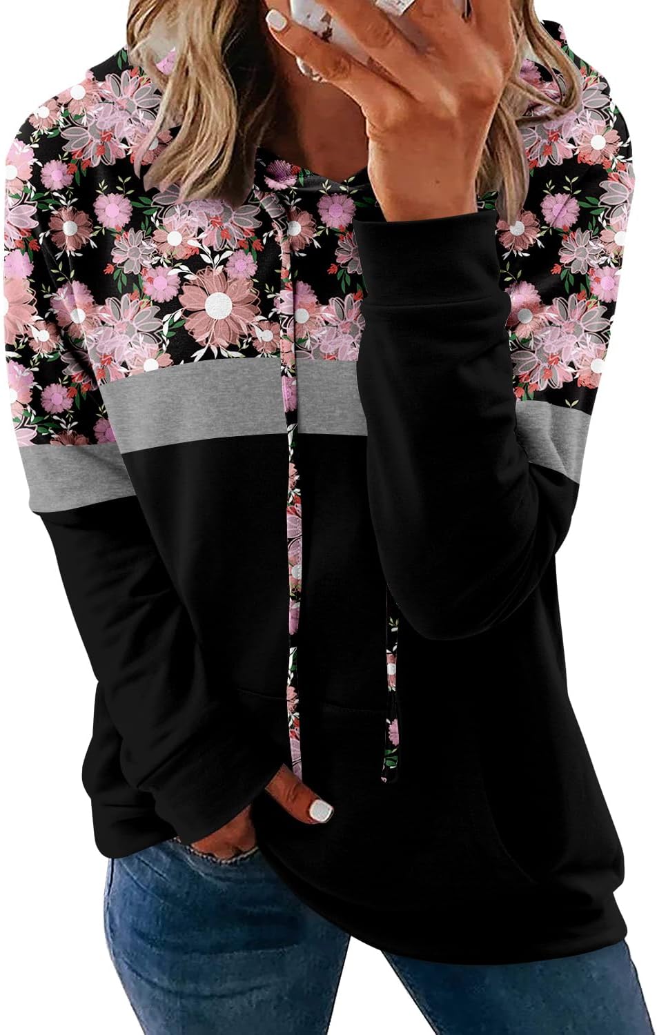 Women's Pullover Hoodies Teen Girls Trendy Fall Fashion Tops Hooded Sweatshirts