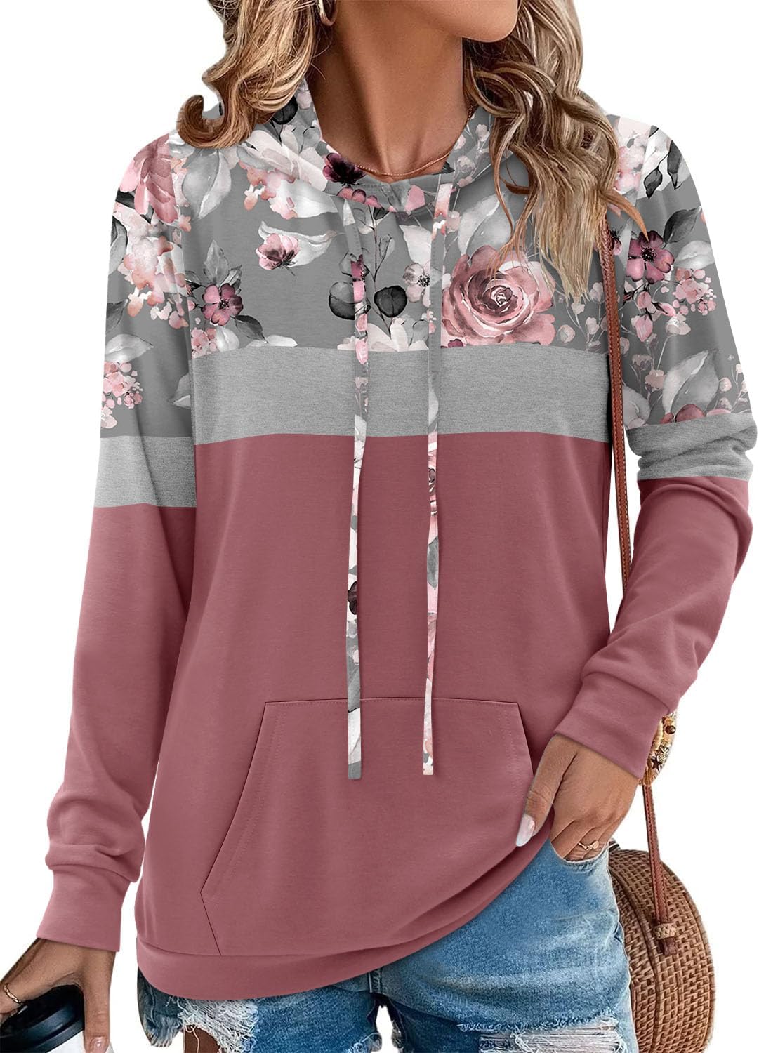 Women's Pullover Hoodies Teen Girls Trendy Fall Fashion Tops Hooded Sweatshirts