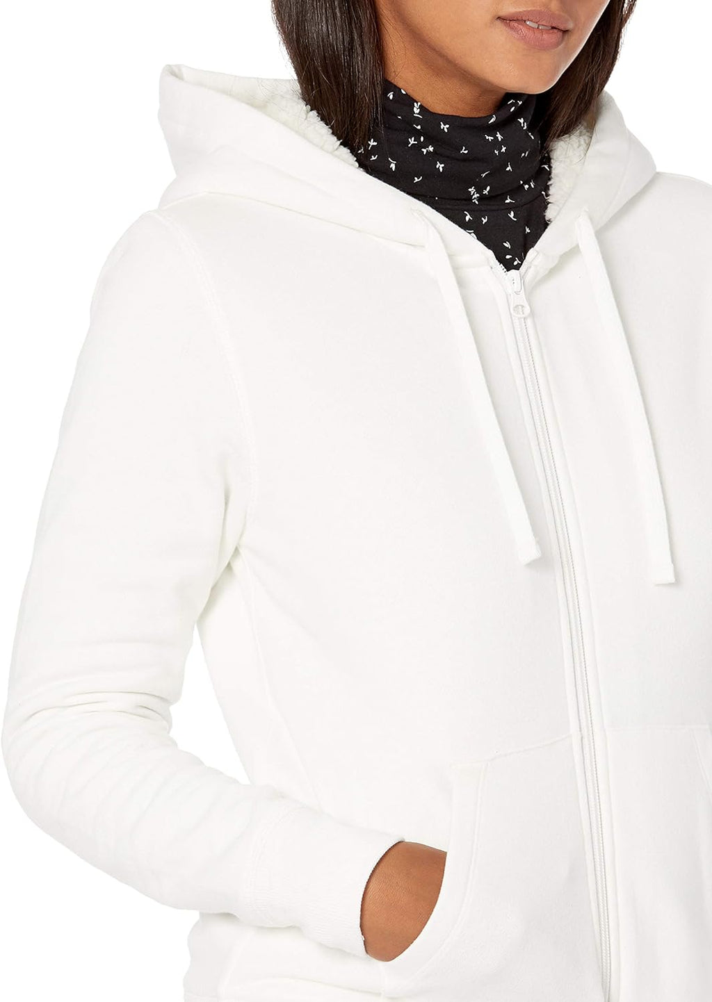 Women's Sherpa-Lined Fleece Full-Zip Hooded Jacket (Available in Plus Size)