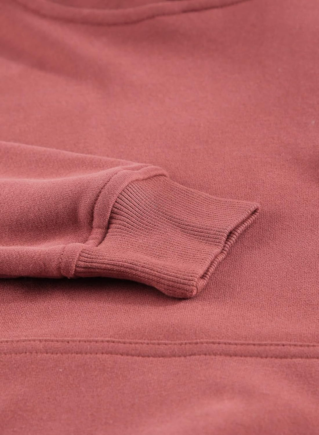 Women's Casual Hoodies Long Sleeve Solid Lightweight Pullover Tops Loose Sweatshirt with Pocket