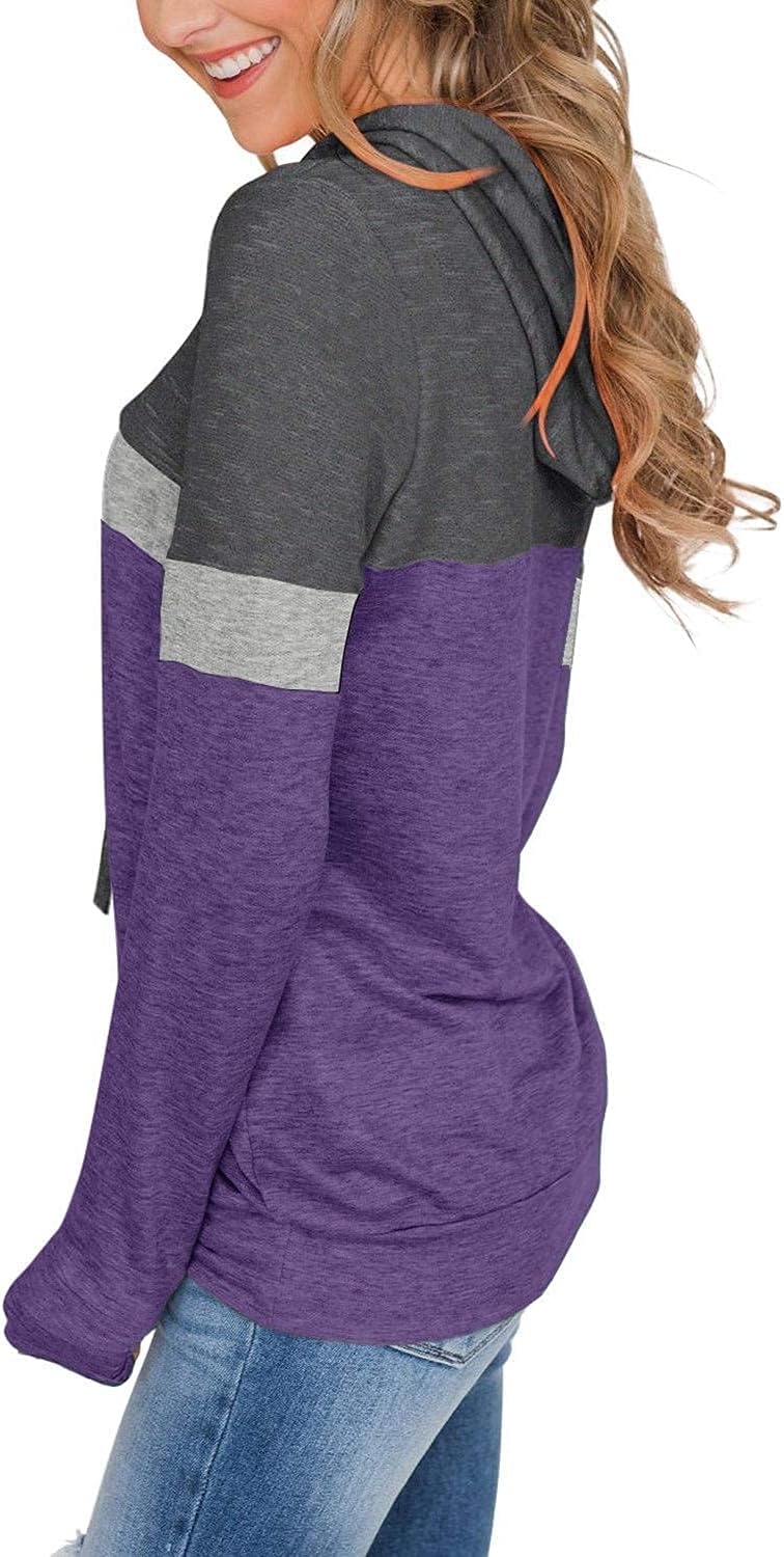 Women’s 2025 Fall Long Sleeve Hoodie Pullover Sweatshirt Lightweight Casual Tops Blouse