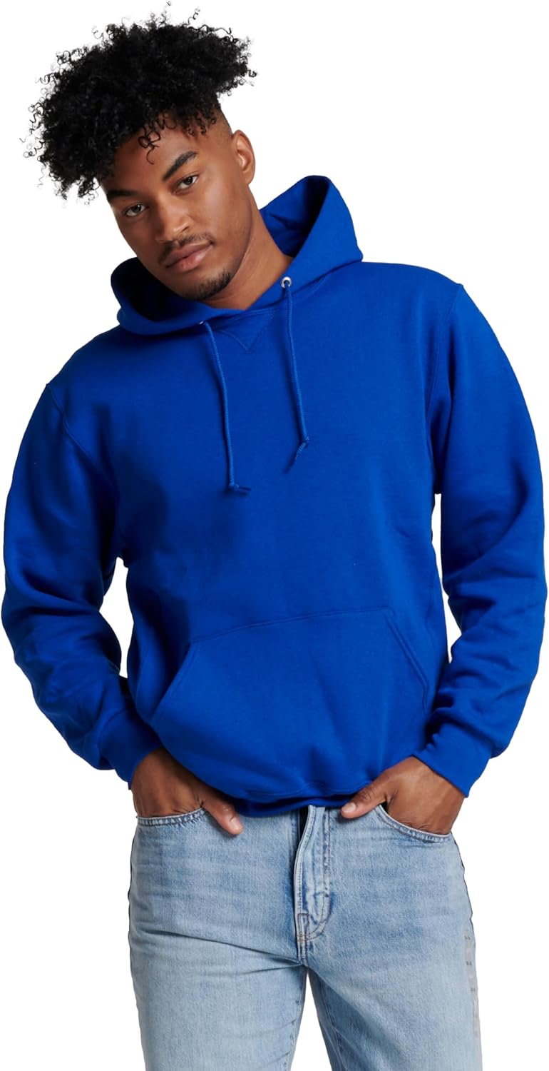 mens Dri-power Fleece Hoodies, Moisture Wicking, Cotton Blend, Relaxed Fit, Sizes S-4x