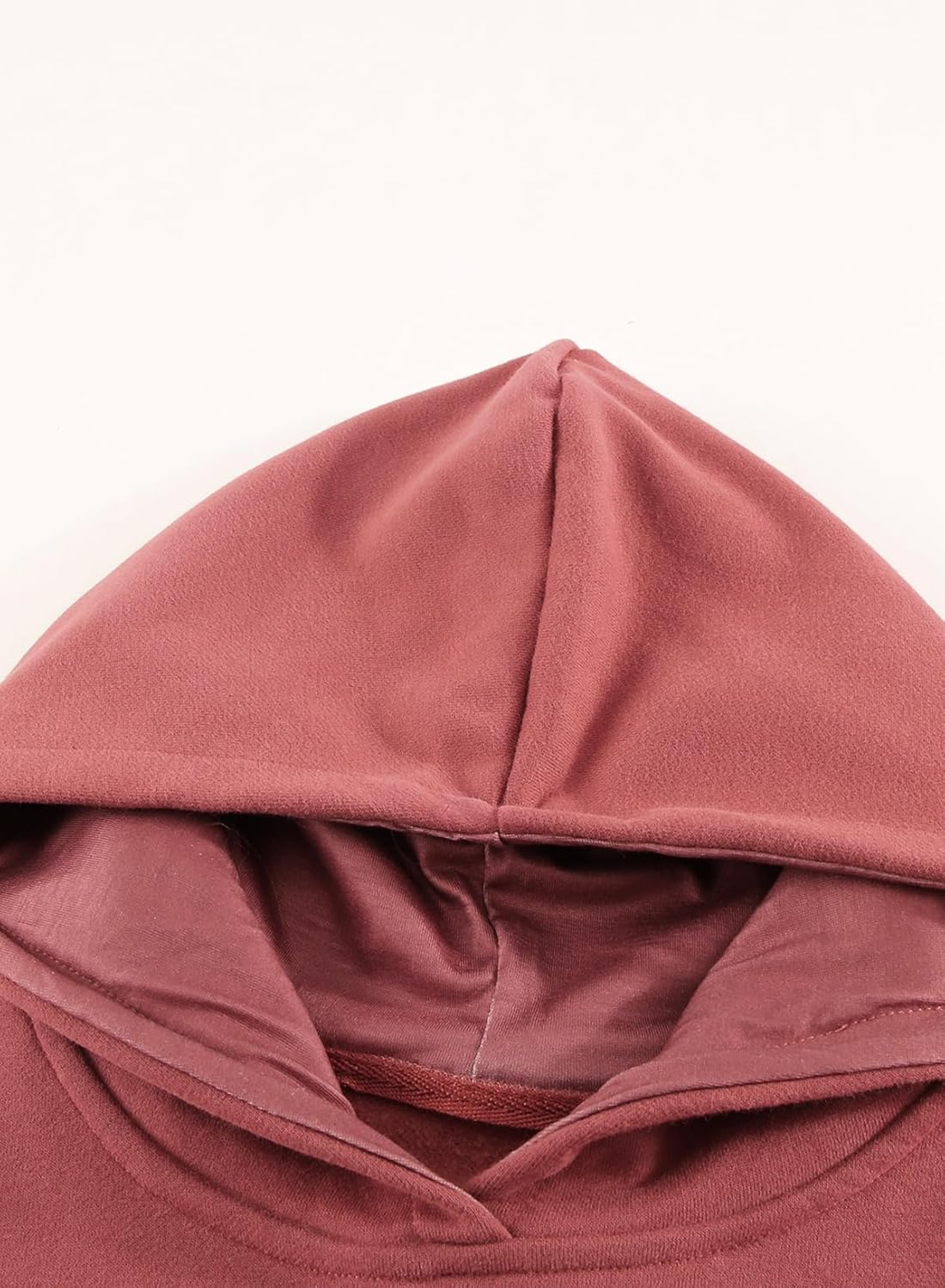 Women's Casual Hoodies Long Sleeve Solid Lightweight Pullover Tops Loose Sweatshirt with Pocket