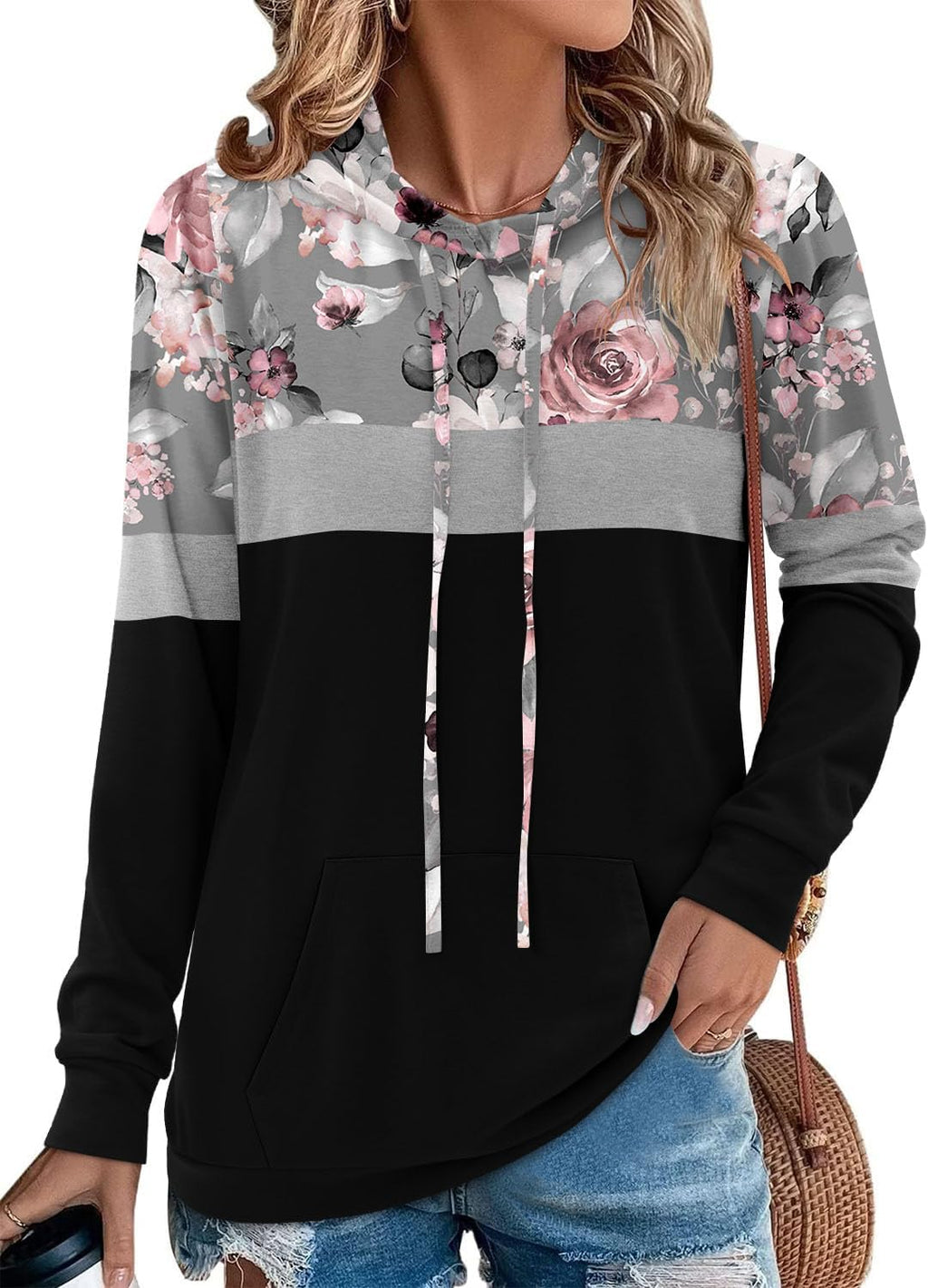 Women's Pullover Hoodies Teen Girls Trendy Fall Fashion Tops Hooded Sweatshirts
