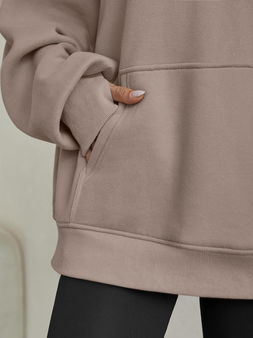 Womens Oversized V Neck Hoodies with Thumb Hole Pullover Sweatshirts Y2k Clothes Fall Fashion Outfits 2025