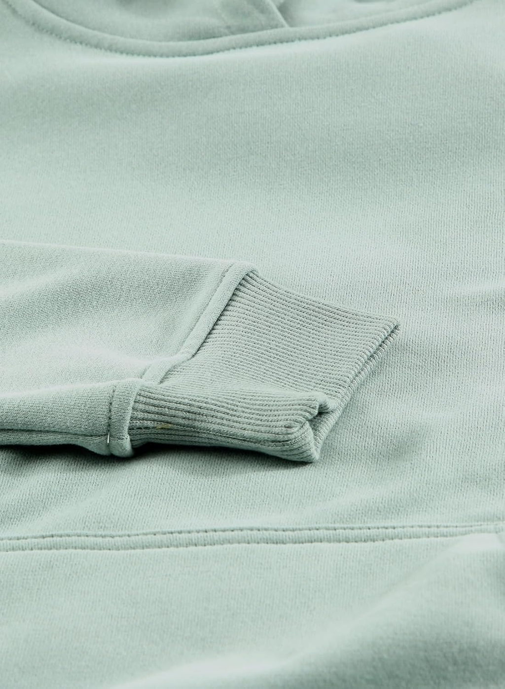 Women's Casual Hoodies Long Sleeve Solid Lightweight Pullover Tops Loose Sweatshirt with Pocket