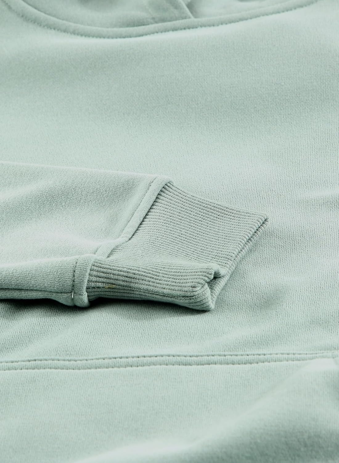 Women's Casual Hoodies Long Sleeve Solid Lightweight Pullover Tops Loose Sweatshirt with Pocket