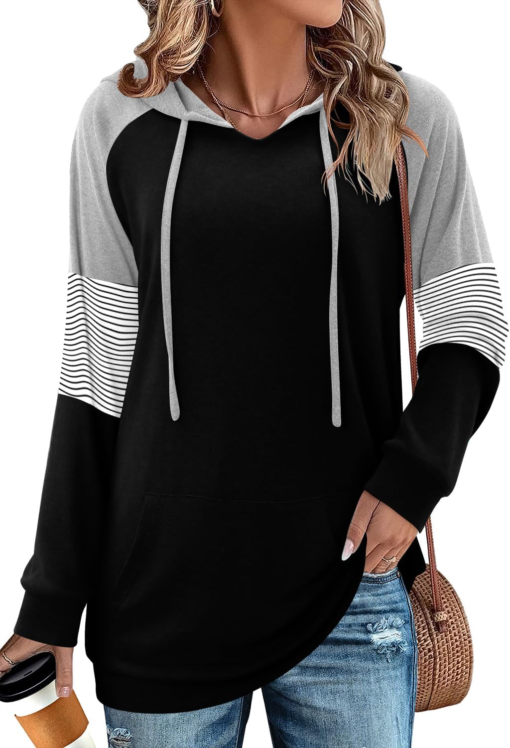 Women's Pullover Hoodies Teen Girls Trendy Fall Fashion Tops Hooded Sweatshirts