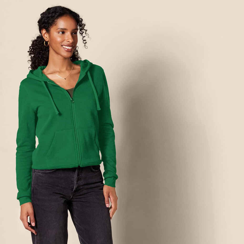 Women's Fleece Full-Zip Hoodie (Available in Plus Size)