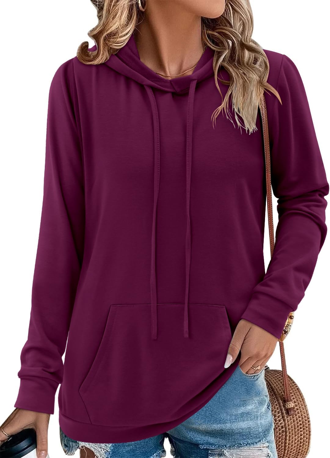 Women's Pullover Hoodies Teen Girls Trendy Fall Fashion Tops Hooded Sweatshirts