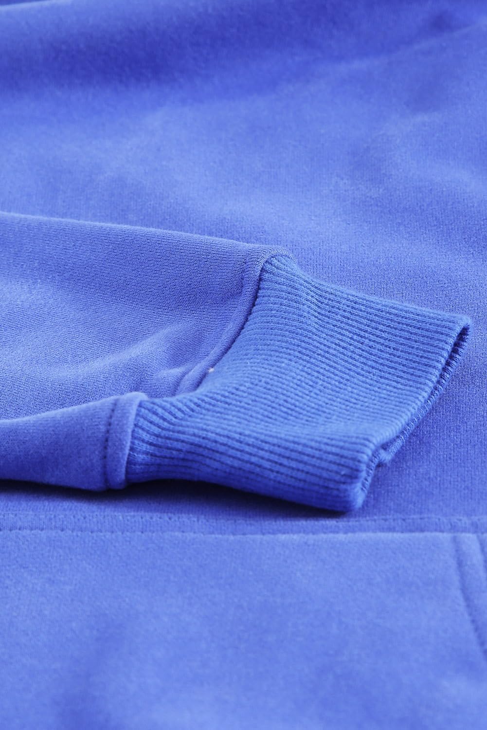 Women's Casual Hoodies Long Sleeve Solid Lightweight Pullover Tops Loose Sweatshirt with Pocket