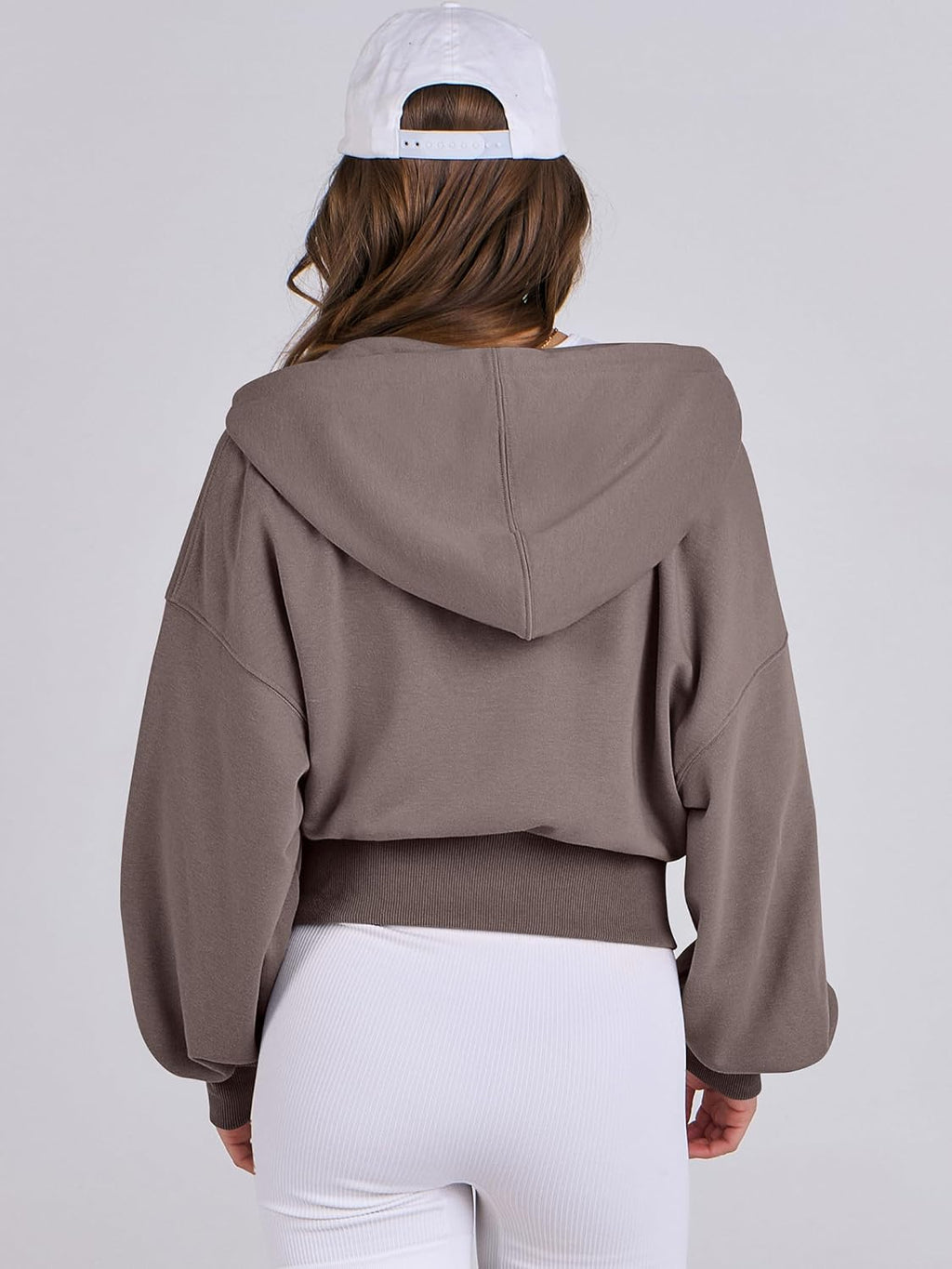 Womens Zip Up Hoodies Cropped Sweatshirts Casual Comfy Cute Zip Jackets Fashion Trendy Fall Outfits 2025 Y2K Clothes